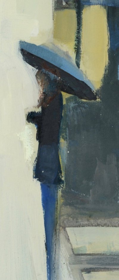 Paryż w deszczu, 2017 (akwarela na papierze) autorstwa Michael G. Clark