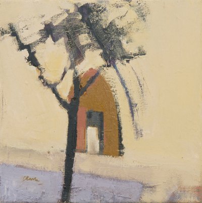 Kościół Puymirol, 2017 (olej na płótnie) autorstwa Michael G. Clark