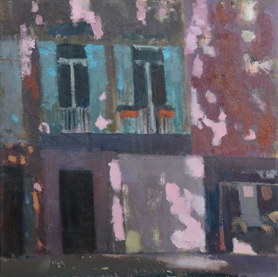 Cienie na ścianie, Prowansja, 2015 (olej na płótnie) autorstwa Michael G. Clark