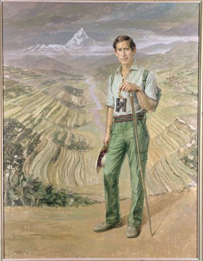 JKW Książę Walii (ur. 1948) 1982-83 (olej na płótnie) autorstwa Michael Noakes