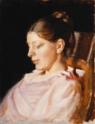 Portret Anny Ancher, żony artysty, autorstwa Michael Peter Ancher