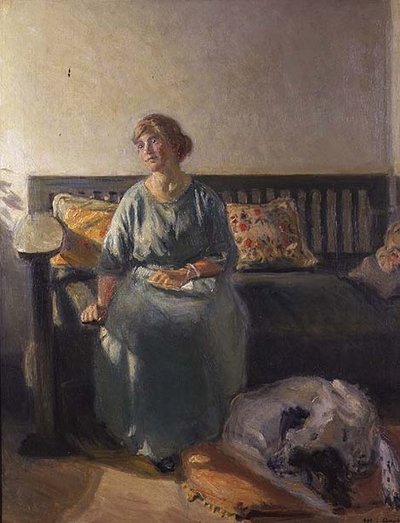 Portret Helgi, córki artysty autorstwa Michael Peter Ancher