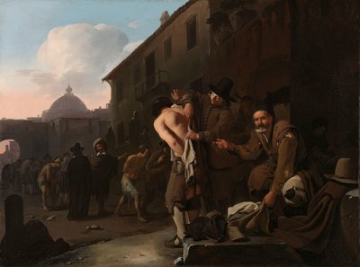 Ubranie nagich Ubieranie aktów autorstwa Michael Sweerts