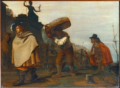Dżentelmen przybywający do południowego portu ... autorstwa Michael Sweerts