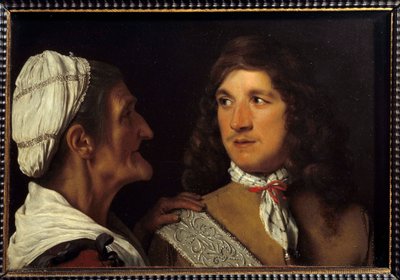 Młody człowiek i swat Obraz Michaela Sweerta (Michiel Sweert autorstwa Michael Sweerts