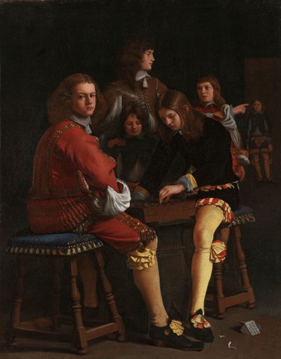 Gracze w warcaby autorstwa Michael Sweerts