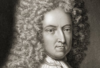 Daniel Defoe 1660-1731 Detal, początek XVIII wieku autorstwa Michael Vandergucht