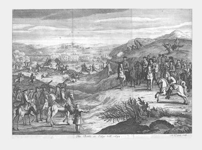 „Bitwa pod Edge-hill, 1642”, koniec XVII wieku. autorstwa Michael Vandergucht