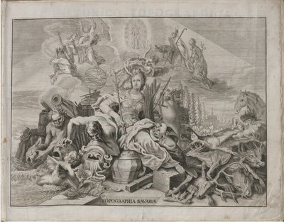Niemiecki: Historico-Topographica Descriptio. To znaczy: Opis, deß Churfürsten- und Hertzogthums Ober- und Nidern Bayrn : Welches In vier Theilter oder Renntämbter, Als Oberlandts München und Burgkhausen, Unterlandts aber in Landshuet und Straubing abgett autorstwa Michael Wening