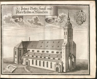 Peters Gotts Hauß i kościoły parafialne w Monachium autorstwa Michael Wening