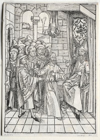 Skarbnik: Chrystus przed Kajfaszem (verso) autorstwa Michael Wolgemut