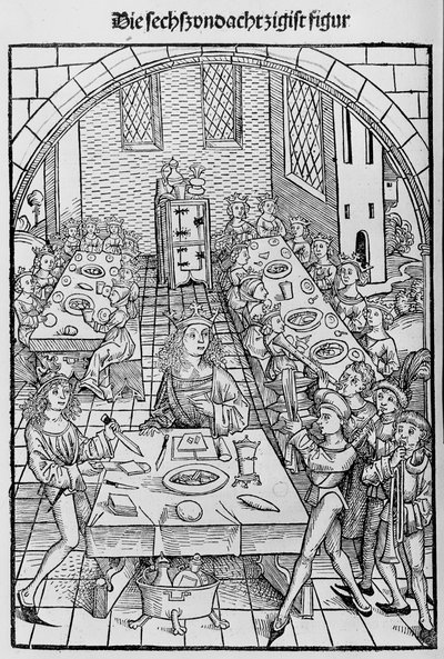 Skarbiec lub sanktuarium dóbr bogactwo zbawienia i wiecznego szczęścia, 1491. autorstwa Michael Wolgemut