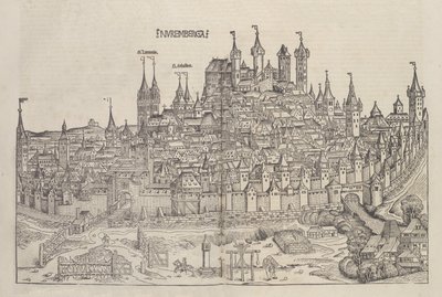 Norymberga, 1493. autorstwa Michael Wolgemut