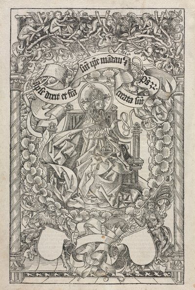 Kronika Norymberska: Godło autorstwa Michael Wolgemut