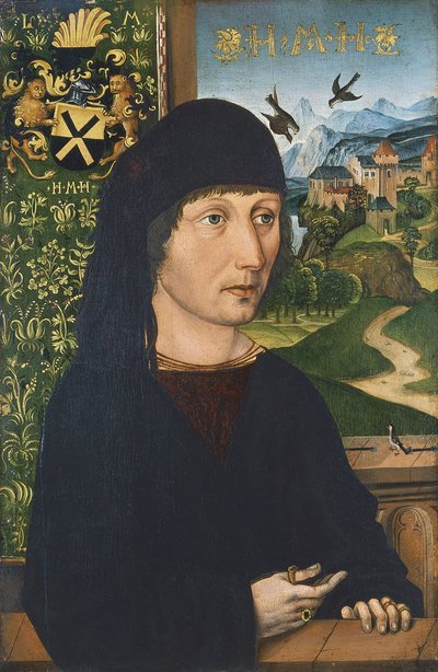 Portret Levinusa Memmingera, ok. 1485 autorstwa Michael Wolgemut