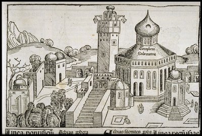 Templum Salomonie z Kroniki Świata Schedla, ok. 1493. autorstwa Michael Wolgemut