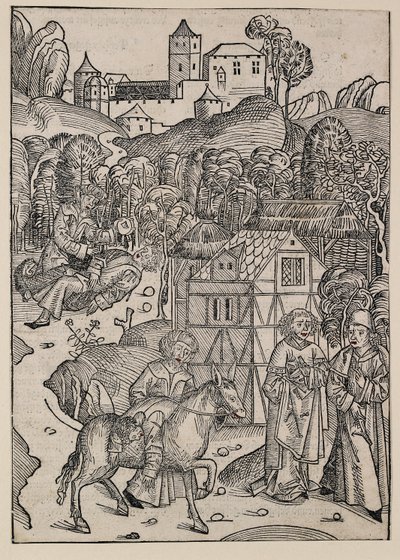 Druga część przypowieści o dobrym Samarytaninie, ok. 1491 r autorstwa Michael Wolgemut