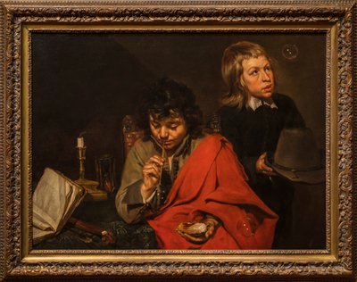 Chłopcy dmuchający bańki autorstwa Michaelina Wautier