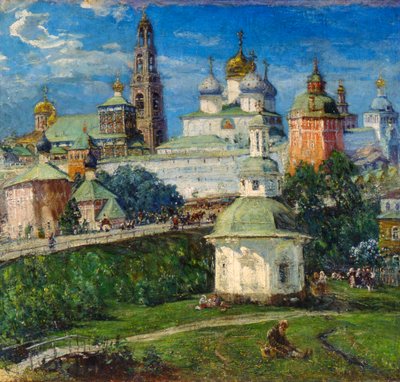 Ławra Trójcy św. Sergiusza w Sergijew Posad, lata 1910. autorstwa Michail Boskin