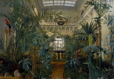 Ogród zimowy w Pałacu Zimowym w Sankt Petersburgu autorstwa Michail Ivanovich Antonov
