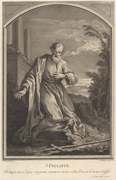 Św. Filip, 1726. autorstwa Michel Aubert