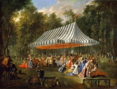 Uroczystość wręczona przez księcia Ludwika François de Conti na cześć Charlesa Williama Ferdinanda, Heredi autorstwa Michel Barthelemy Ollivier