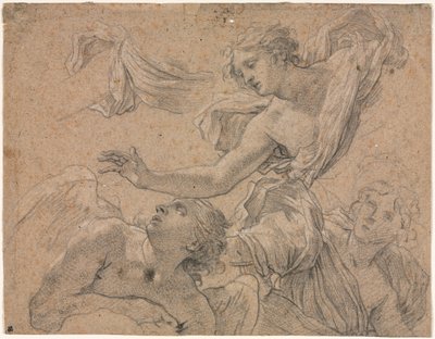 Studia Aniołów recto, 1655-1660. autorstwa Michel Dorigny