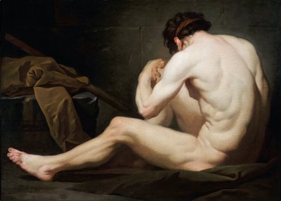 Akademia męska (olej na płótnie) autorstwa Michel Francois Dandre Bardon