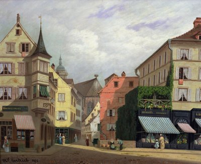 Maison Mathieu, Grand-Rue, Colmar, 1876 autorstwa Michel Hertrich