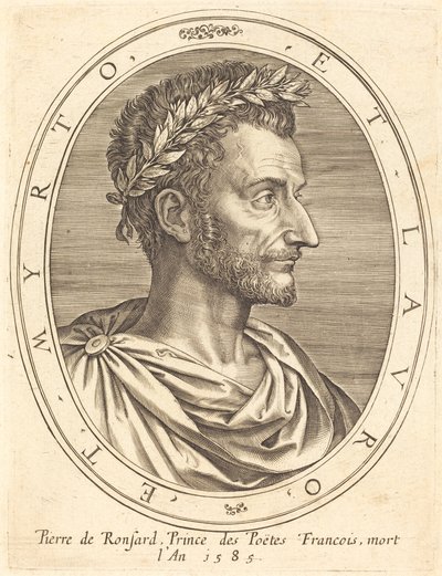 Pierre de Ronsard autorstwa Michel Lasne