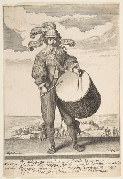 Perkusista, 1620-1667. autorstwa Michel Lasne