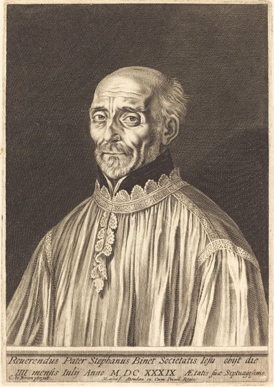 Etienne Binet autorstwa Michel Lasne after Charles Le Brun