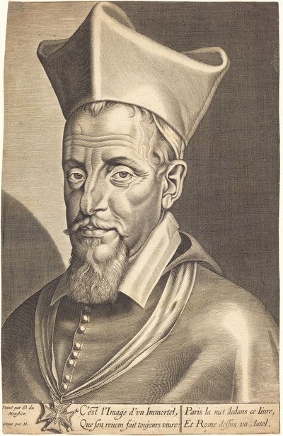 Francois La Rochefoucauld autorstwa Michel Lasne after Daniel Dumonstier