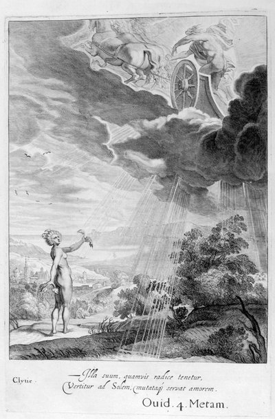 Clytie przemieniony w słonecznik, 1655 autorstwa Michel de Marolles
