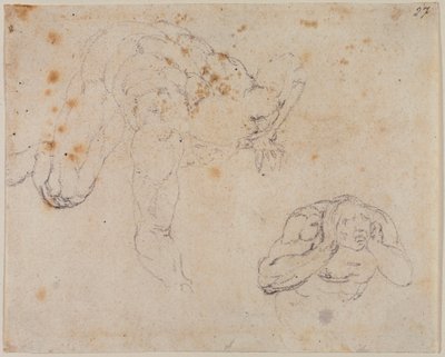 Kopia z Sądu Ostatecznego autorstwa Michelangelo (after) Buonarroti