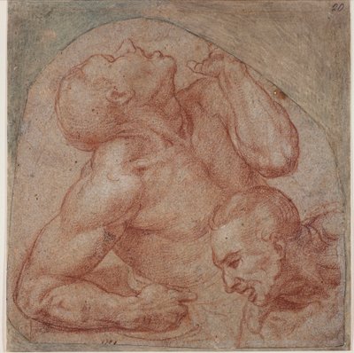 Kopia z Sądu Ostatecznego autorstwa Michelangelo (after) Buonarroti