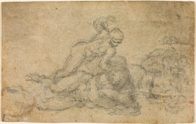 Michał Anioł - Dawid i Goliat. Studia architektoniczne na wersalach, ok. 1550-1556, I, 32a autorstwa Michelangelo