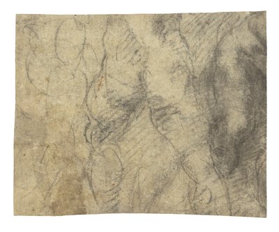 Akt męski widziany od tyłu autorstwa Michelangelo Buonarroti