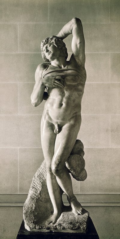 W niewoli, powiedział Umierający niewolnik autorstwa Michelangelo Buonarroti