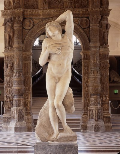 Więzień, znany jako Umierający niewolnik autorstwa Michelangelo Buonarroti
