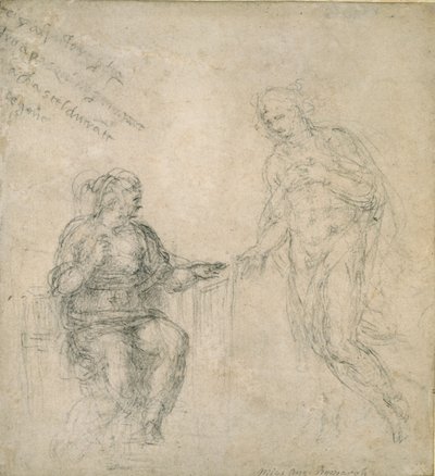 Chrystus żegnający się z Matką po Zmartwychwstaniu, XVI w. autorstwa Michelangelo Buonarroti