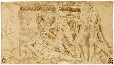 Pijaństwo Noego autorstwa Michelangelo Buonarroti