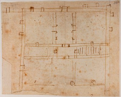 Plan domu autorstwa Michelangelo Buonarroti