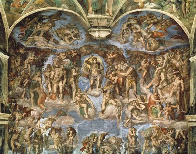 Sąd Ostateczny, z Kaplicy Sykstyńskiej autorstwa Michelangelo Buonarroti