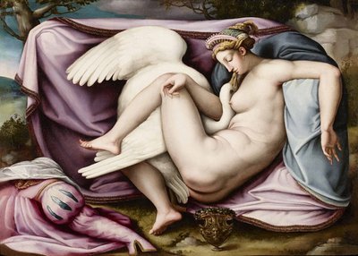 Leda i łabędź autorstwa Michelangelo Buonarroti
