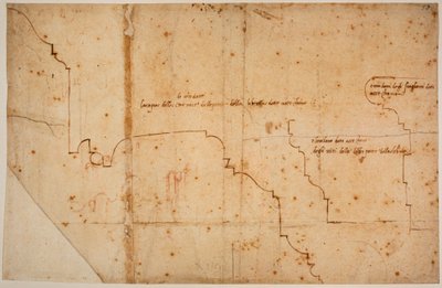 Profile formujące do drzwi Biblioteki Laurentian autorstwa Michelangelo Buonarroti