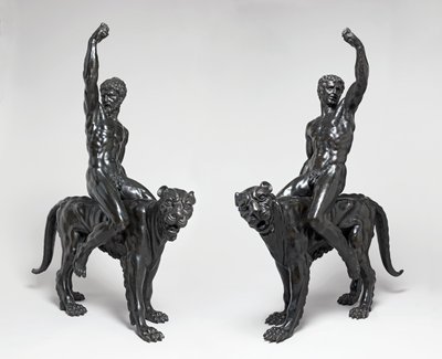 Nagie bachantki ujeżdżające pantery, c.1506-08 (brąz) autorstwa Michelangelo Buonarroti