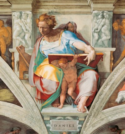Prorocy i Sybille: sufit Kaplicy Sykstyńskiej Daniela w Watykanie, 1508-1512. autorstwa Michelangelo Buonarroti