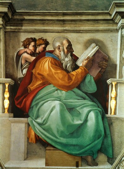Prorocy i Sybille: sufit Kaplicy Sykstyńskiej Zachariasza w Watykanie, 1508-1512. autorstwa Michelangelo Buonarroti