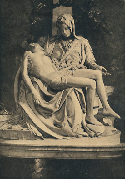 Roma - Bazylika św. Piotra. Pieta Michała Anioła, 1910 autorstwa Michelangelo Buonarroti